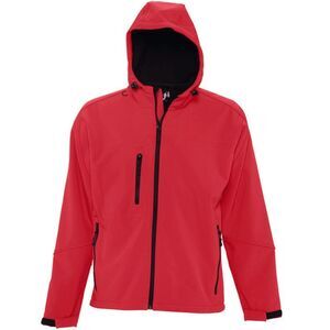 SOLS Mens Replay Soft Shell Zip up Jacket (Windproof And Water Resistant) / Pep